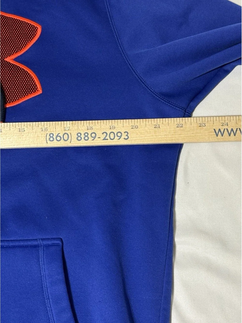 Under Armour Hoodie Men's Blue Medium Loose Fit Storm1